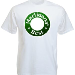 Best Marijuana Beer Caps Tee-Shirt White