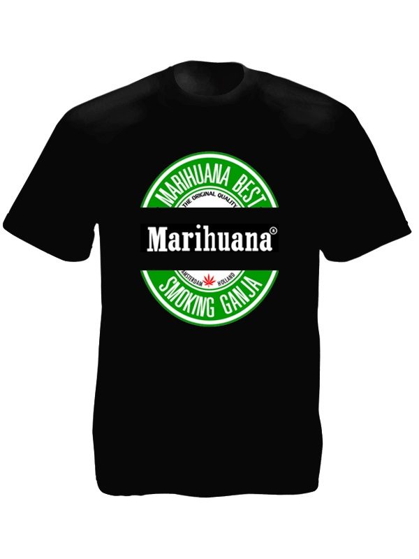 Marihuana Beer Tee-Shirt Black