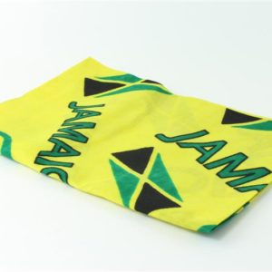 Bandeau Foulard Jaune Jamaïque Avec Drapeau Jamaïcain