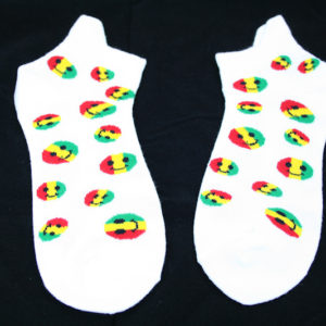 Chaussettes Blanches Smiley Homme Femme