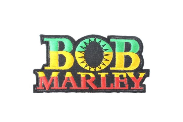 Écusson Texte Bob Marley rasta Thermocollant