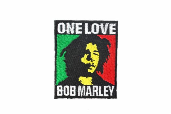 Écusson collant Bob Marley One Love Couleurs Rasta