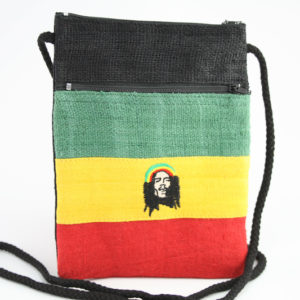 Pochette Chanvre pour Passeport et Papiers Identité Motif Rasta Bob Marley