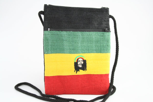 Pochette Chanvre pour Passeport et Papiers Identité Motif Rasta Bob Marley