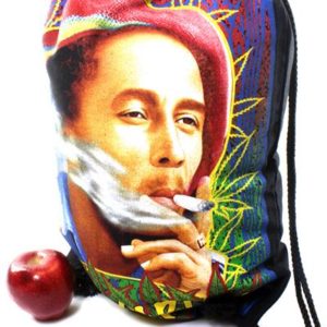 Sac à Dos Léger Fermeture Cordes Bob Marley Fume un Joint
