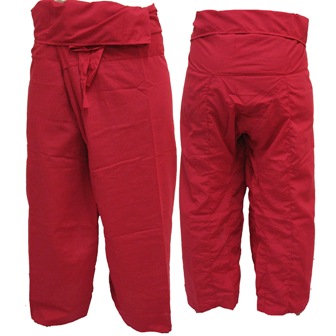 Pantalon Pêcheur Thaïlandais Rouge