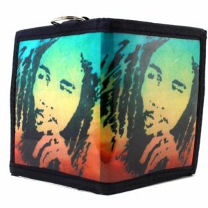 Portefeuille Couleurs Rasta Image Bob Marley Album Legend