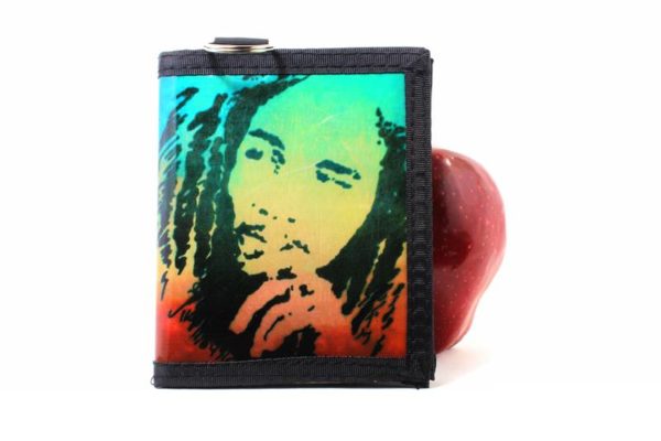 Portefeuille Couleurs Rasta Image Bob Marley Album Legend
