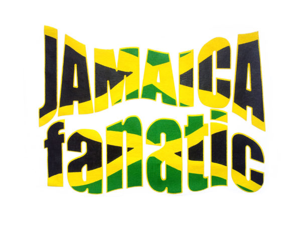 TEE-SHIRT DRAPEAU JAMAICAIN JAMAICA FANATIC BLANC