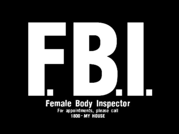TEE-SHIRT FBI NOIR FEMALE BODY INSPECTOR