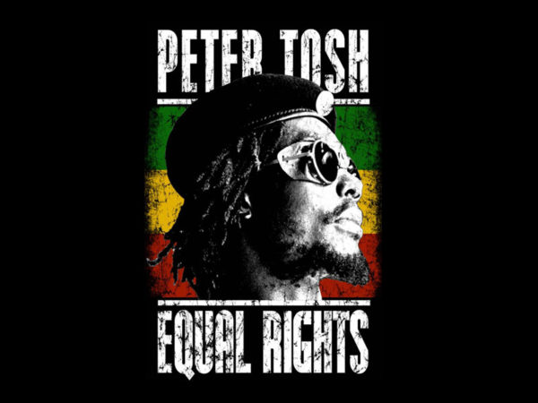 TEE-SHIRT PETER TOSH EQUAL RIGHTS NOIR